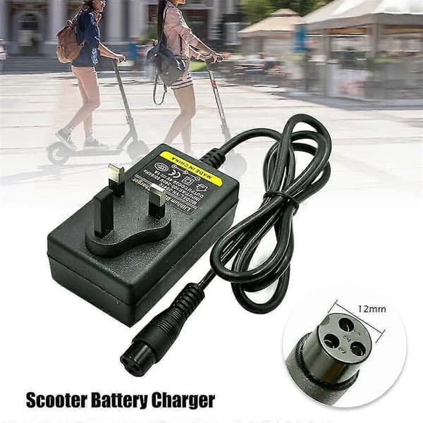 Batterioplader 24V til Elektrisk Razor Scooter E100/150/125 Trikke E2 X-treme Uk