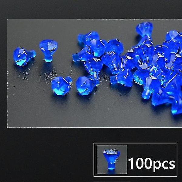 EA  Skatkiste Mønt Diamant Malm Guld Sølv Kontanter Penge Sæt Tilbehør Børn Legetøj Til Børn Leduo By Byggeklodser  (FMY) Blue 100pcs