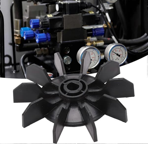 Lille Ventilatorvinge til Luftkompressor, Tilbehør til Luftkompressor, Direkte-på-linje Motorvinge, 14mm OD 135mm Aksel (FMY)