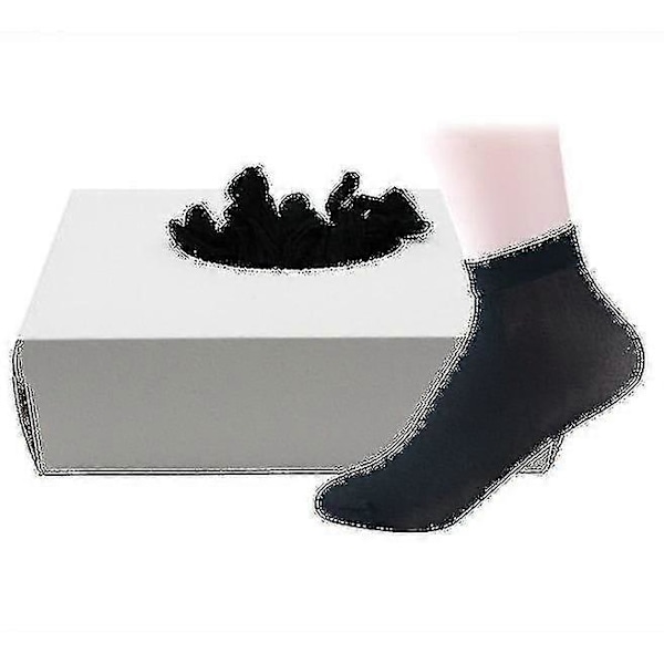 Engångssockor med bra elasticitet, provningslådor (FMY) black  socks