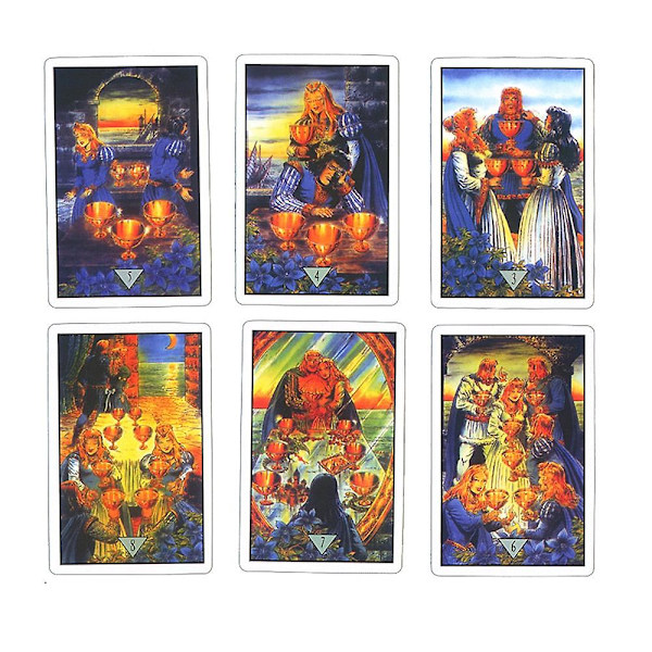 Tarotkort på ryska brädspel brädspel astrologi rpg spådom öde live spel dryck nya kort guidebok bord kort (FMY)