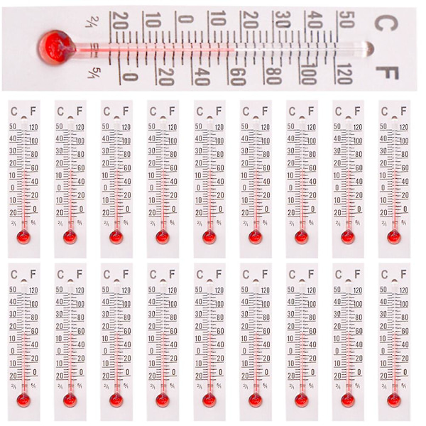 25 stk Miniatyr Temperaturmålere Mini Termometer Miniatyr Tilbehør Dekor  (FMY) As Shown 5X1.1X0.5CM