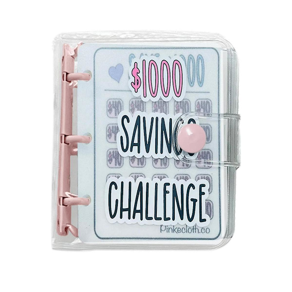 1000 Sparutmaningsmapp, Mapp, Sparutmaningsbok Med Kuvert, Kuvert Sparutmaning (FMY)