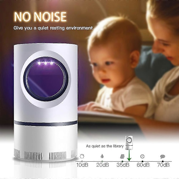 Myggdreper Lampe Elektrisk Oppladbar Zapper Insektfelle UV Lys (FMY)