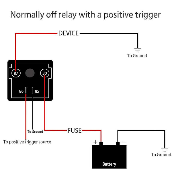 Relé 200a, 12v relé for kontinuerlig drift, 4-pinns startrelé, Spst relé for høy strøm og høy effekt, på/av-kontrollrelé, splittladningsrelébryter (FMY)