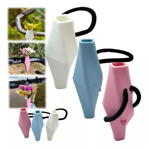 Cykel Dekoration Vase Fastgørbar Cykel Dekorativ Blomster Vase til Cykel Dekoration (FMY) Blue