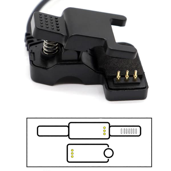 Universal USB 5V opladerkabel til Smart Watch, opladerclips til TW64 (FMY) 2P C1 7MM