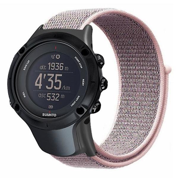 Armband i nylon för Sunnto Ambit3/Ambit3 Peak - Seashell White (FMY) Pink Suunto Ambit 3