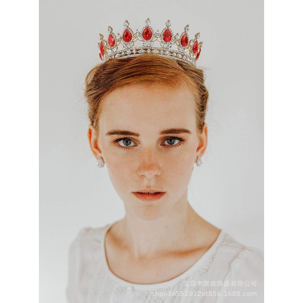 Princess Crowns And Tiaras For Little Girls - Crystal Princess Crown, Födelsedag, Bal, Kostymfest, Queen Rhinestone Crowns, wz-1631 (FMY)