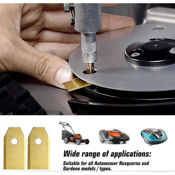 45 stk. titanblader, robotgressklipperblader for Husqvarna Automower (FMY)