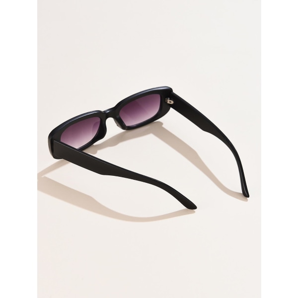 Rektangulära solglasögon för kvinnor Retromodesolglasögon Uv 400 Skyddsglasögon med fyrkantig ram (FMY)