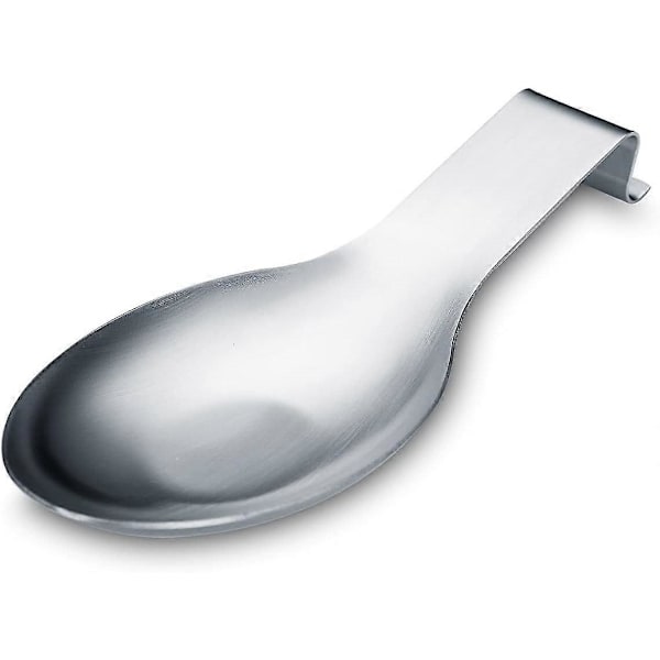 Mat Skeholder, Skeholder i rustfrit stål til komfur, køkkenredskabsholder til øser, tænger, spatler, komfurskeholder, grydelågsholder (FMY) Silver