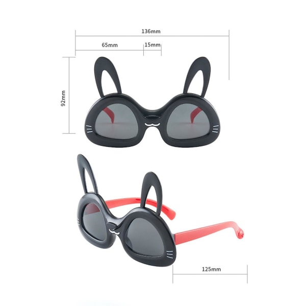 Bunny Glasses Rabbit Solbriller Påskebriller Rabbit Ear Solbriller Nyhetsdekorasjon til påskekostyme Påskefestutstyr (FMY)