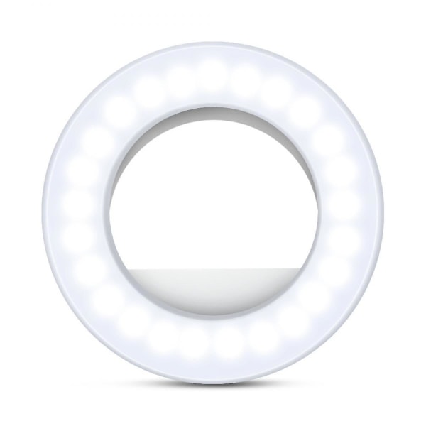 Selfie Light Ring Lights Led Circle Mini Light, genopladeligt 3 lystilstande Makeup Fyld Light Mobiltelefon Tablet Laptop Kamera (FMY)