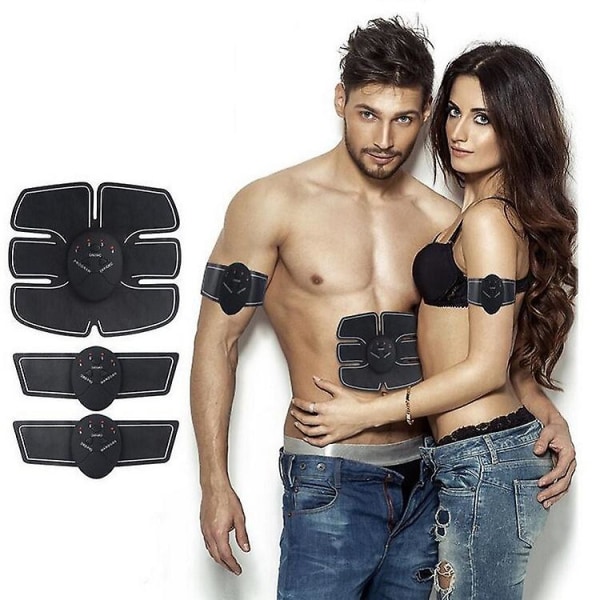 EMS Muskelstimulator, EMS Träningsenhet, EMS Magtränare, USB Laddningsbar Bärbar Muskelstimulator, Magtränare Elektrisk (FMY)