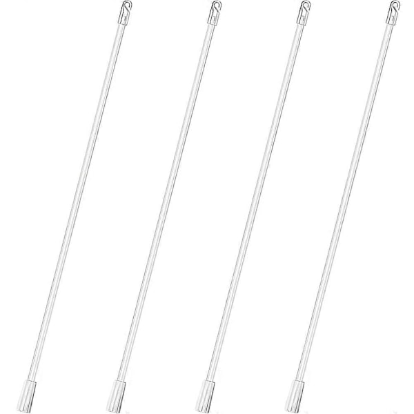 4 stk. Reservedele til lodrette persienner Lang lodret persienne stang Gardin Lodret stang (FMY) White 30.00X1.00X1.00CM