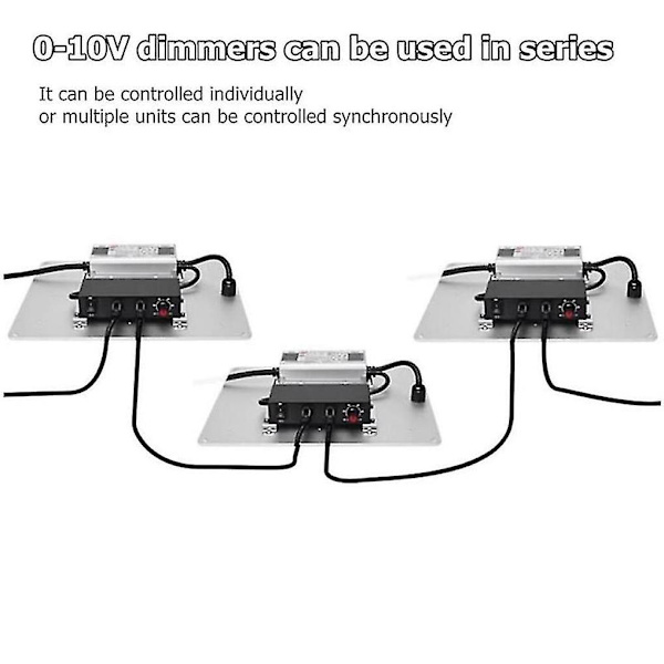 Dc 0-10v Dimmer Switch Seriekopplingsbar Synkroniseringskontroll Rotary På/av För 0/1-10v Dimbara Led-drivrutiner El  (FMY)