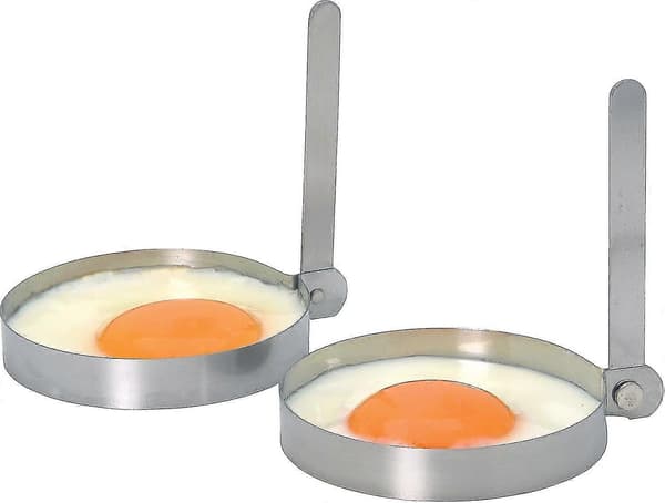 Eggformer i rustfritt stål, sett med 2 (FMY)