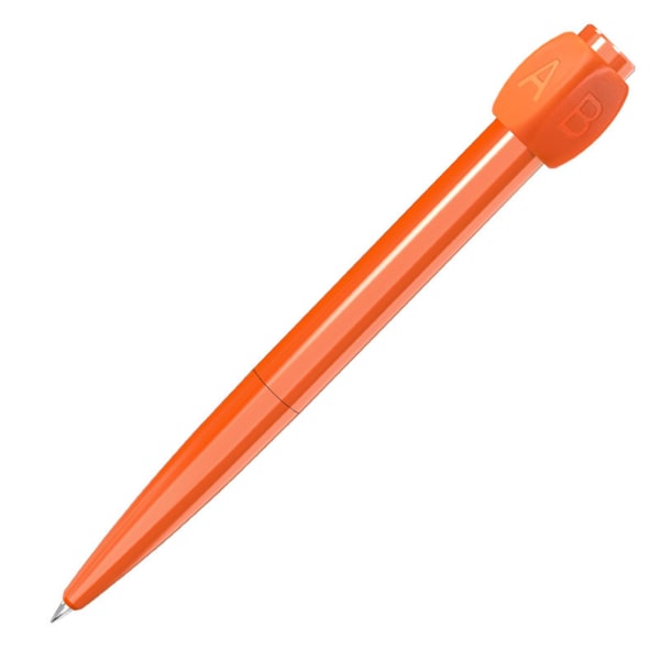1/4x Fidget Spinner Pen Fidget Pen Spinner Med ABCD Rotationslock Ballpoint Pen  (FMY) Orange