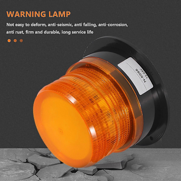 2 X Led Blinkende Advarselslampe Strobe Nødlys Lastbil 12v 24v (FMY)