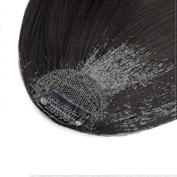 Clip-in Hårpannelugg Extensions Fransk Hårpannelugg Ryddig Hårpannelugg Hårdeler (FMY) blackbrown 28cm