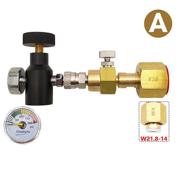 Adapterkit til genopfyldning til SodaStream Quick Connect W21.8 til CO2-tank (FMY) A