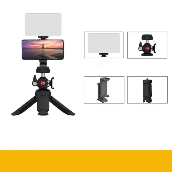 Kannettava minivideovalo kameralle Led-kameran valopaneeli 1500 Mah ladattavalla akulla kameran videokameravalokuvaukseen (FMY)