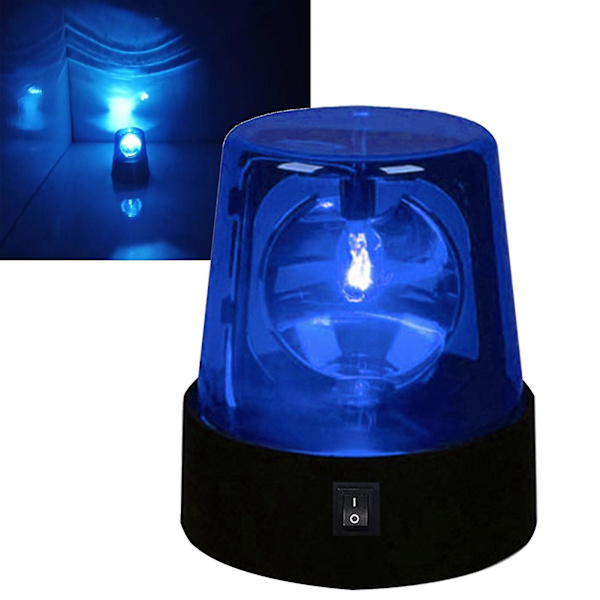 3 tommer Natklub Scene Effekt Strobe Lys Batteridrevet 360 Graders Rotation (FMY) Blue 1PC