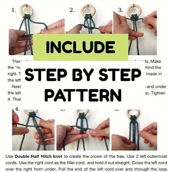 DIY-kit för vävning av spets för nybörjare, 3-färgad julgrans-spetsvävningsset, DIY-julgransdekorationssats för vuxna och barn (FMY) 3pcs Christmas tree