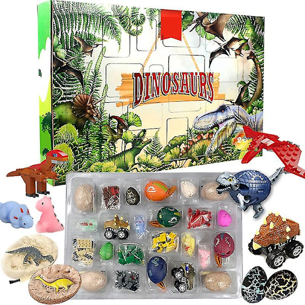 Jule-Dinosaur Legetøjs Kalender Blind Box Jule-Nedtælling Blind Box Chris  (FMY)