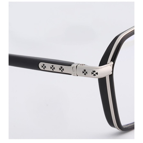Blått lysblokkerende briller, Anti-øyeanstrengende hodepine, Retro runde, lette metalldatabriller for kvinner Men-gy8802 (FMY)