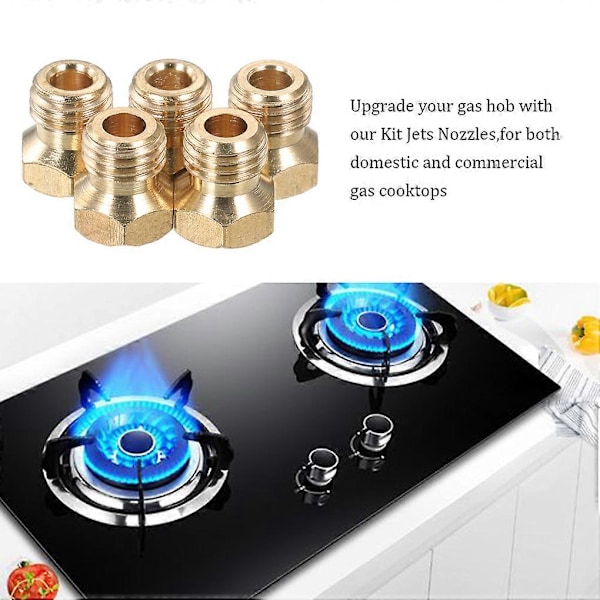 5 st Brännare Gasspis LPG Konverteringskit Munstycken Propaninjektorer 70 87 70 50 102 Spishällar Gaskök Gasspis Munstycken (FMY)
