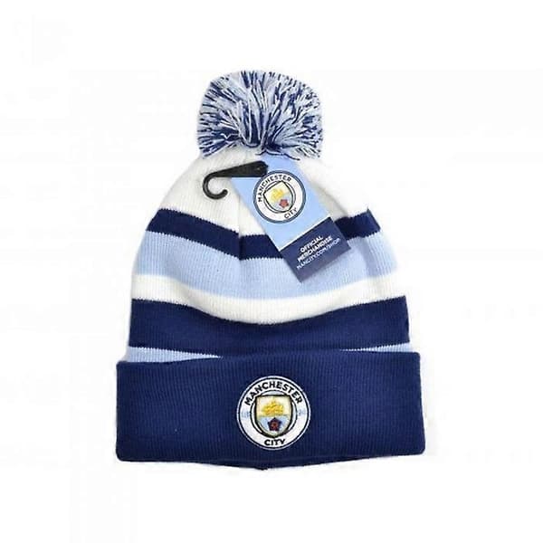 Bronx Stickad Mössa med Tofs (FMY) Blue/White One Size