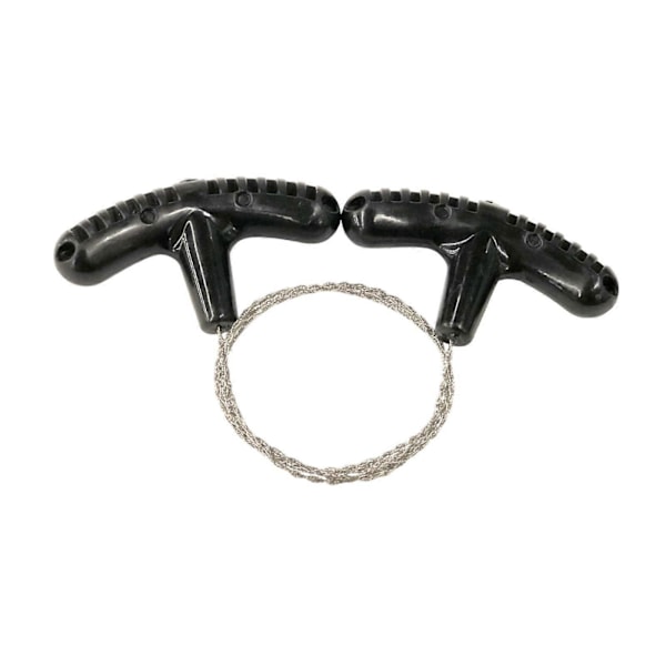 Rustfri ståltrådssav PVC-rørskæreværktøj til overlevelse, rejser og nødsituationer (FMY) black 70cm