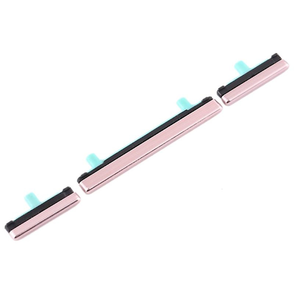 For Samsung Galaxy S8 G950/S8+ G955 3 stk/sett OEM På/Av og Volum Sideknapper  (FMY) Pink Samsung Galaxy S8