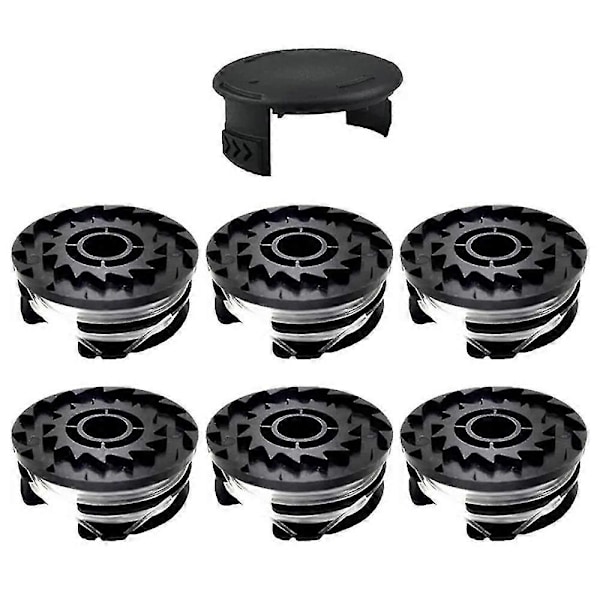 Parkside TLP-01/01-1 6-spole klipper og 1-spoledeksel gresstrimmer tilbehørssett (FMY) Multicolor 6 Spool + 1 Spool Cap