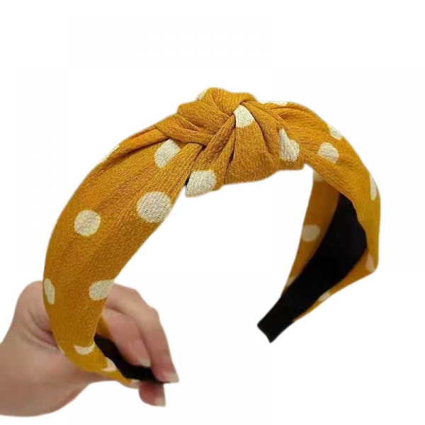 Pannebånd for kvinner 2 pakker stoff hårbåndtilbehør Elastisk hodeinnpakning Søt utendørs hårtilbehør,wz-1844 (FMY)