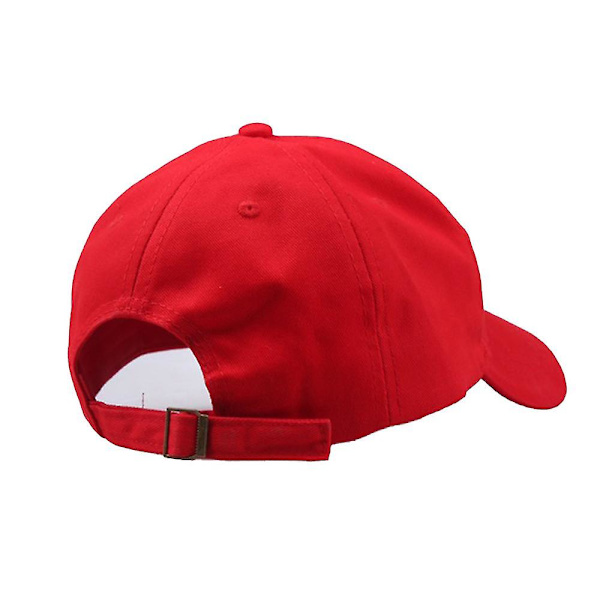 Super Mario Bros Justerbar Basebollkeps för Kvinnor Män Unisex Mode Mario Luigi Halloween Cosplay Strapback Hat (FMY) Red