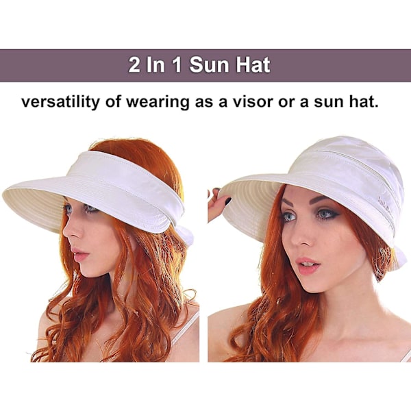 UV Beskyttelse Strandhat Solskærm Strandhat (FMY) White