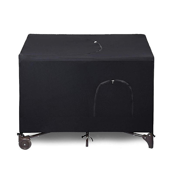 Andningsbar spjälsängssänghimmel för inomhus- och utomhusbruk - Mörkläggande sömnnyans och resesäng (FMY) 101x72x74 CM