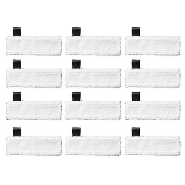 12 kpl Karcher Mop Cloth Sc2 Sc3 Sc4 Sc5 Höyrymopin Liinakansi Puhdistusliina-ykc (FMY) White