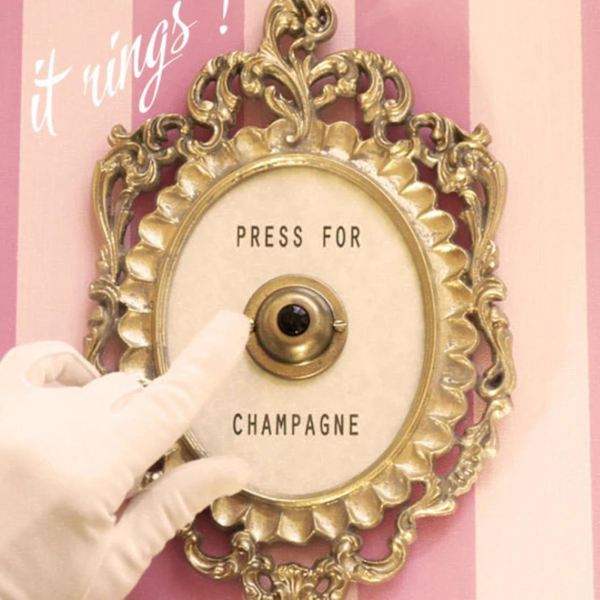 Tryck för Champagne Skylt R Dörr Retro Skrivbord Ornt Hotell Hem Dörr (FMY)