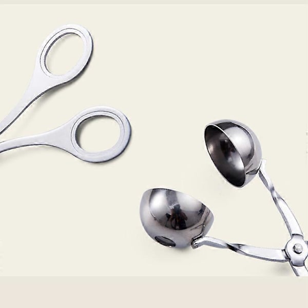 Kjøttballformer, Rustfritt Stål Ikke-Klebbende Kjøttballmaker, Tenger, Cake Pop Kjøttballmaker Is Tenger, Cookie Dough Scoop for Kjøkken. (1.38\" og  (FMY)