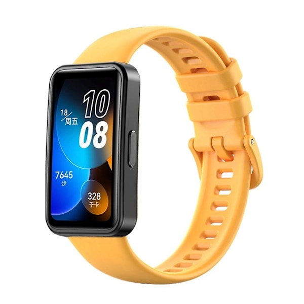 16mm Silikon Klokkereim For Huawei Band 8 (FMY) Yellow