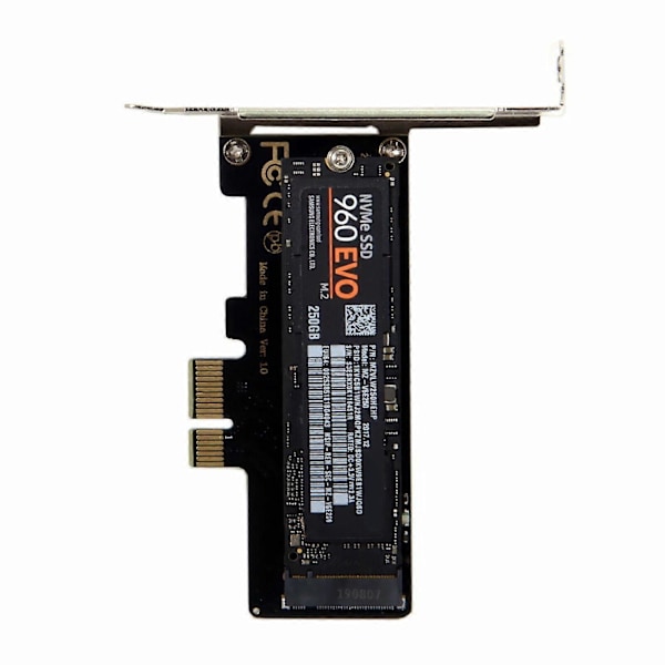 PCI-E 3.0 x1 Lane till M.2 M-Key SSD Nvme AHCI PCI Express Adapterkort PCIE SSD NY (FMY)