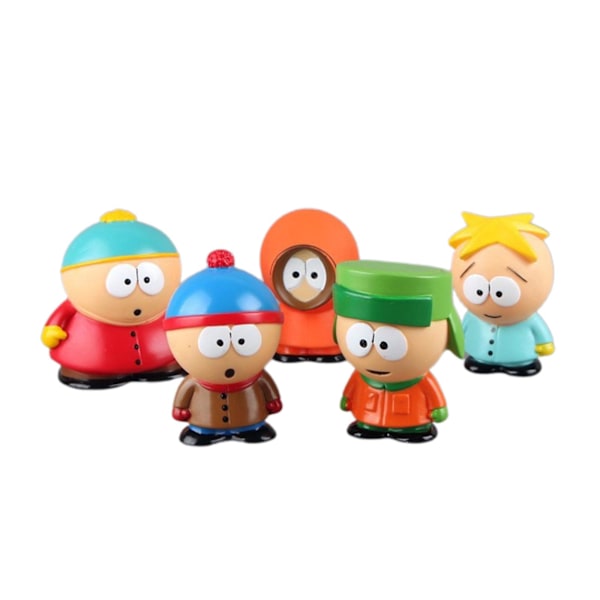 South Park Figurer Leksaker Seriefigurer Eric Cartman Stan Marsh Kyle Broflovski Kenny McCormick Butters Stotch Skulptural Dekoration (FMY)