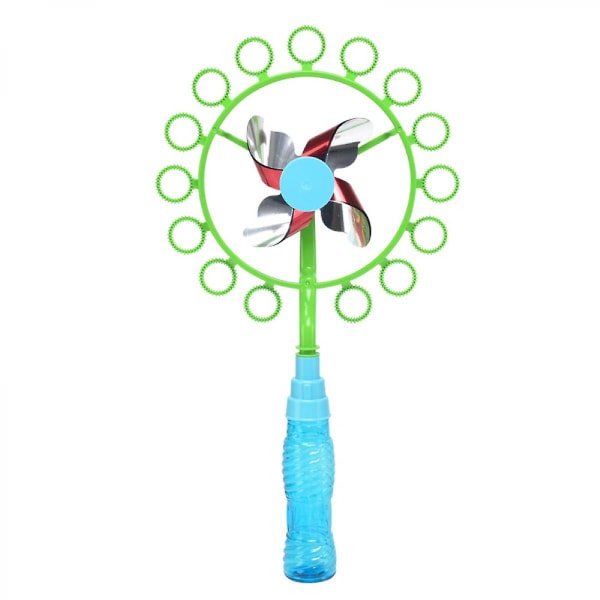 Barne vindmølle boblemaskin leketøy boblepinne fargerik boble porøs boble vindmølle leketøy (FMY)