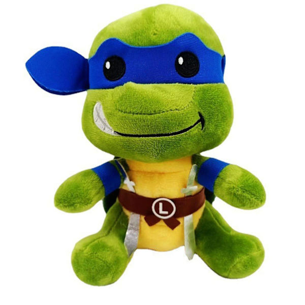 Teenage Mutant Ninja Turtles plysj, tmnts Leonardo plysj, samleobjekt myke skilpadde plysj, 8 tommer (FMY) Blue