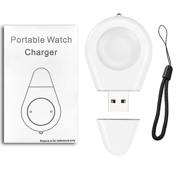 Til Huawei GT4 Watch 4Pro trådløs oplader Vanddråbeform bærbar USB-oplader (FMY) White