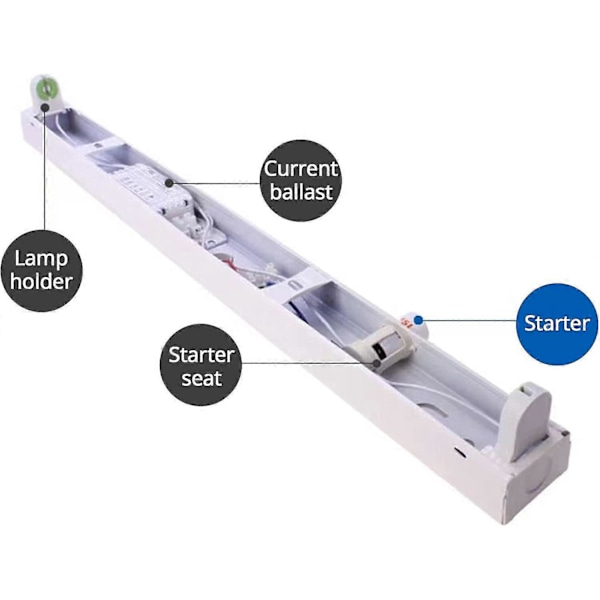 12 stk. Fluorescerende rørstarterpære 4-65W 200-250V LED Starter Starter til LED-rørstarter Fluorescerende rør LED til fluorescerende neon T (FMY)